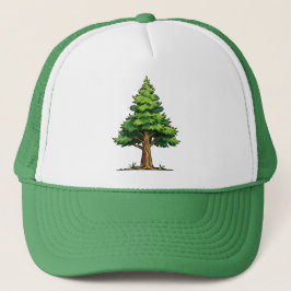 Groenblijvend bos trucker pet
