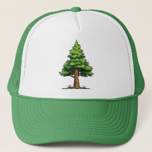 Groenblijvend bos trucker pet