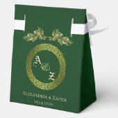Groenblijvend Monogram Bedankt - Smaragd Bedankdoosjes (Achterkant)
