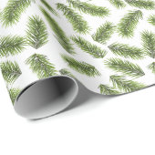 Groenblijvend takpatroon cadeaupapier (Rol Hoek)