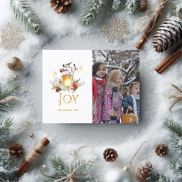 Groenblijvend - Wintertijd Bos Christmas Foto Feestdagenkaart