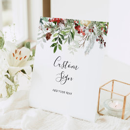 Groenblijvende aangepaste bord reclamebord met voetstuk