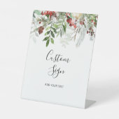 Groenblijvende aangepaste bord reclamebord met voetstuk (Voorkant)