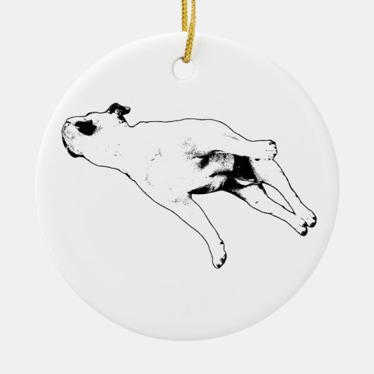 Groenblijvende Avondrust Keramisch Ornament (Voorkant)