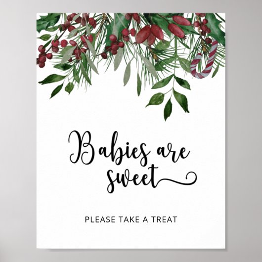 Groenblijvende baby's zijn lief poster (Voorkant)