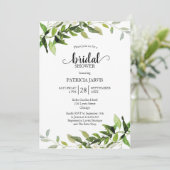 Groenblijvende Eucalyptus Bruiloftssalon Kaart (Staand voorkant)