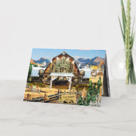 Groenblijvende Herfst Oogst Schuur Bedankkaart 13x