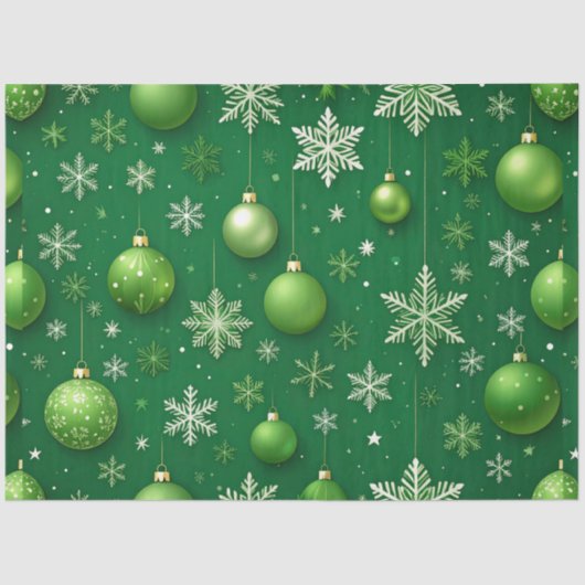 Groenblijvende Kerstman Tissuepapier (Voorkant)