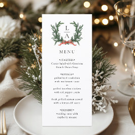 Groenblijvende krans bruiloft menu