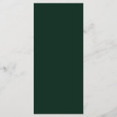 Groenblijvende krans bruiloft mintgroen menu (Achterkant)