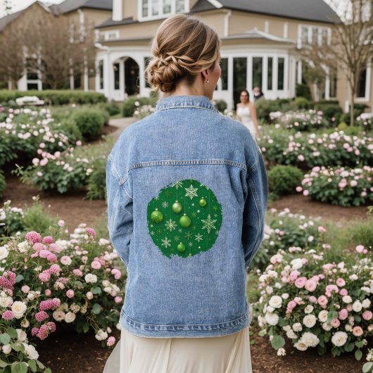 Groenblijvende Noel Denim Jacket (Huwelijk Achterkant)