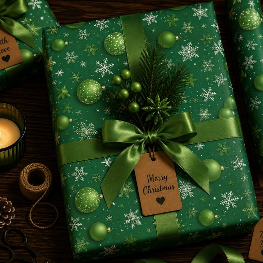 Groenblijvende Noel Inpakpapier Vel