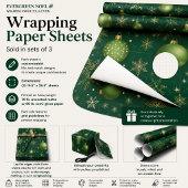 Groenblijvende Noel Inpakpapier Vel