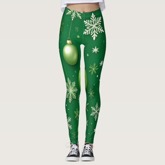 Groenblijvende Noel Leggings (Voorkant)
