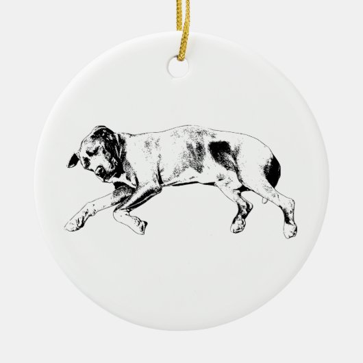 Groenblijvende Siesta Keramisch Ornament (Voorkant)