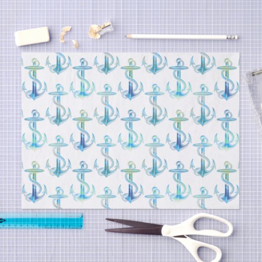 Groenboek Anchor Blue Tissuepapier (Craft)