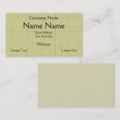 Groenboek Groenboek Visitekaartje (Voorkant / Achterkant)