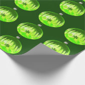 groenboek groene Ornament Cadeaupapier (Hoek)