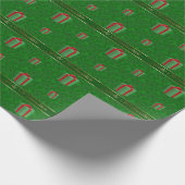 Groenboek kerstcadeaubonnen cadeaupapier (Hoek)