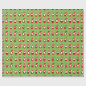 Groenboek kerstcadeautjes cadeaupapier (Vlak)