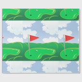 Groenboek over de golfslag cadeaupapier (Vlak)