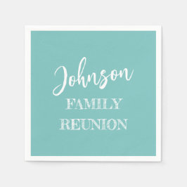 Groenboek over een gepersonaliseerde gezinsherenig servet