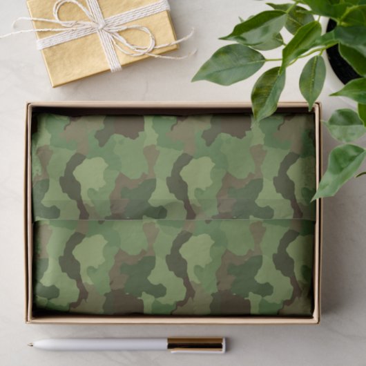 Groenboek over groencamouflage/militaire kamboddew tissuepapier (Geschenk)