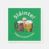 groenboek sláinte beer st patricks day paper servet (Voorkant)