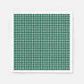 Groenboek van Gingham-Jade over Napkins Servetten (Voorkant)