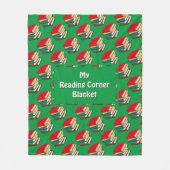 GROENBOEKEN LEZEN FLEECE DEKEN (Voorkant)