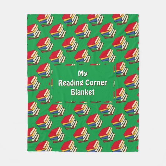 GROENBOEKEN LEZEN FLEECE DEKEN (Voorkant)
