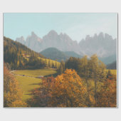 GROENBOMEN EN GRASSELD CADEAUPAPIER (Vlak)