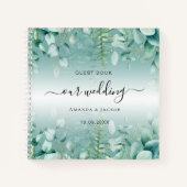 Groenbos voor de bruiloft van het gastboek Eucalyp Notitieboek (Voorkant)