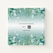 Groenbos voor de bruiloft van het gastboek Eucalyp Notitieboek (Achterkant)