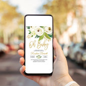 Groencode genderneutraal Baby shower Kaart