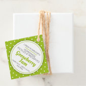 Groenconserveerjam met kruisbessen bedankjes labels (In situ)