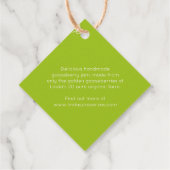 Groenconserveerjam met kruisbessen bedankjes labels (Achterkant)