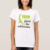 Groene 10K afwerking lijn T-shirt (Voorkant)
