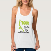 Groene 10K afwerking lijn Tanktop (Voorkant)