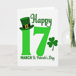 Groene 17 Patroon St. Patricks Kaart