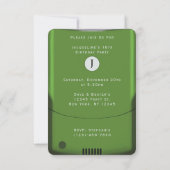 Groene 2000s Flip Telefoon Verjaardag Kaart (Achterkant)