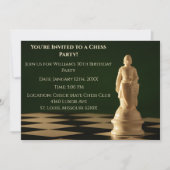 Groene 30e verjaardag partij schaakpion kaart (Voorkant)