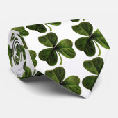 Groene 3-bladluiken stropdas (Opgerold)