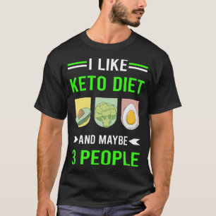 Groene 3 Mensen Keto Dieet Ketogene Ketone Ketose T-shirt