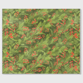 Groene 3D diagonaal kerstklank Cadeaupapier (Vlak)