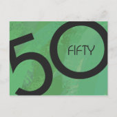 Groene 50 decennium briefkaart (Voorkant)