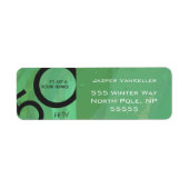 Groene 50 decennium etiket (Voorkant)