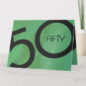 Groene 50 decennium kaart (Voorkant)