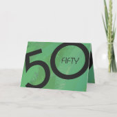 Groene 50 decennium kaart (Voorkant)