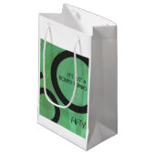 Groene 50 decennium klein cadeauzakje (Voorkant Gekanteld)